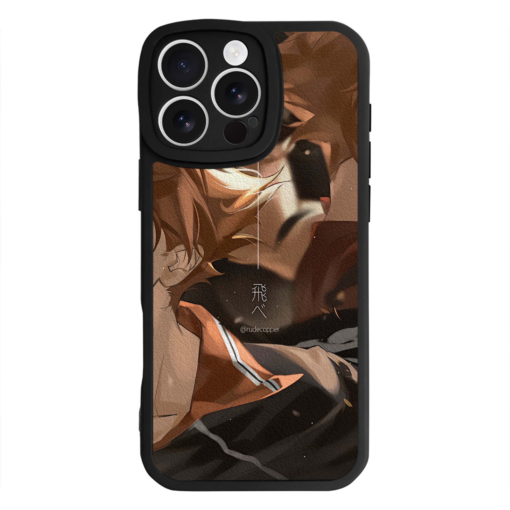 （画像用） ハイキュー!! Haikyu!! 【iPhone 16シリーズ対応】シリコンスマホケース（レザー調） 材質：シリコン